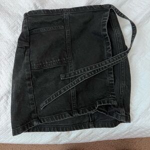 Black Jean skirt